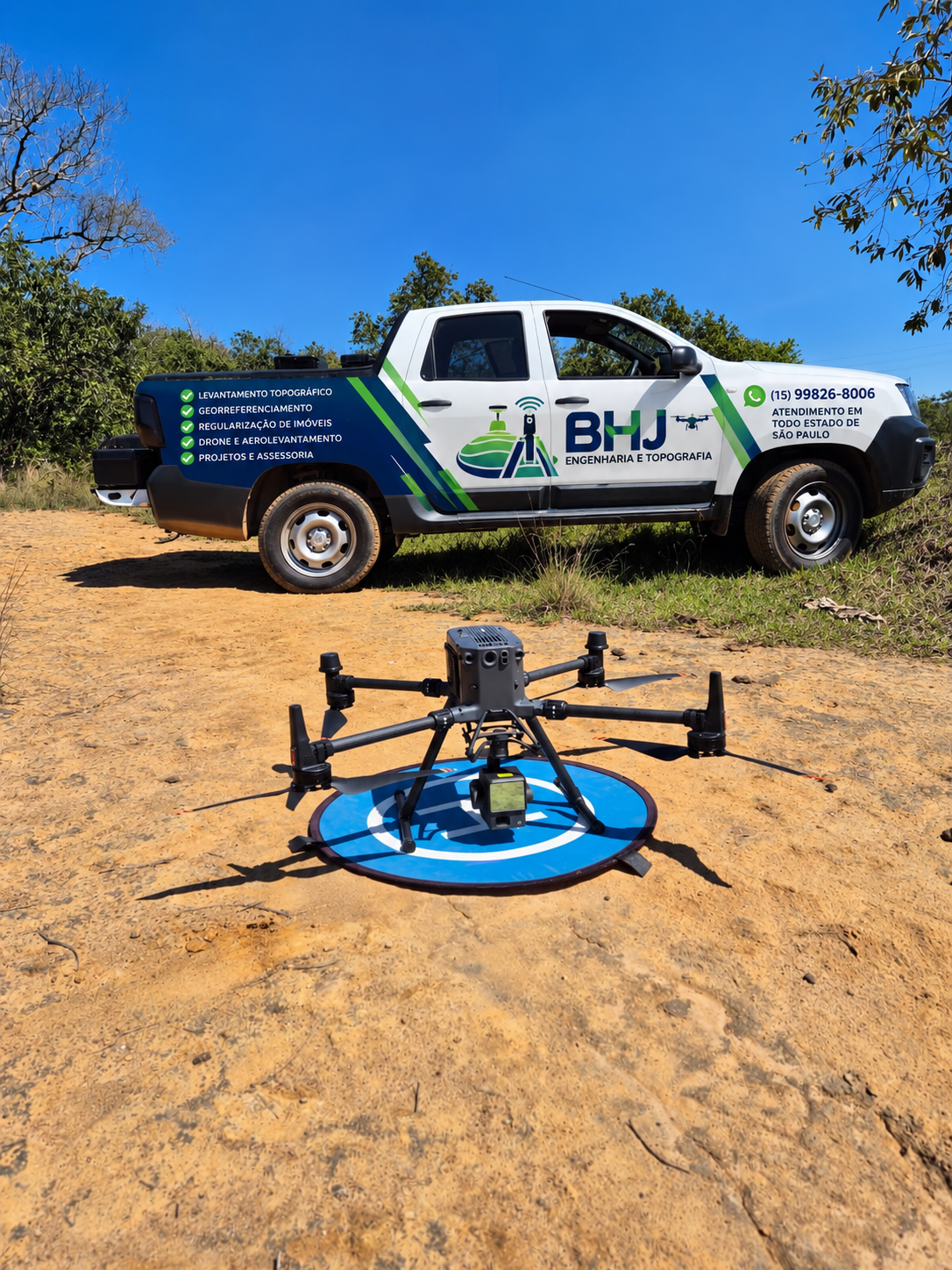 Serviço em Itaboraí — Levantamento com drone e scanner